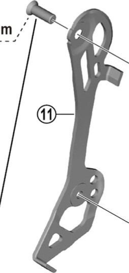 Shimano 105 innerplate til bakskifter modell RD-R7100