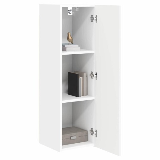  TV Veggskap 2 pcs Hvit 30 x 31 x 100 cm Konstruert tre