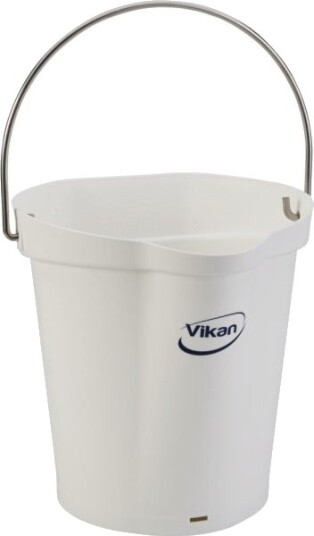 Spand Vikan Hygiejne 6 Ltr Hvid Rengøring/Fødevarekontakt,Stk