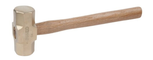 Ks Tools 963.2084, Slegge, Aluminium Bronze, Tre, 1 Stykker, 90 Cm, 5,75 Kg