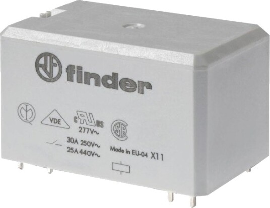 Finder 66.82.9.024.1000 Kontaktrelé 24 V/Dc 30 A 2 X Veksel 1 Stk