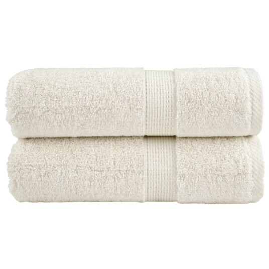 Premium gjestehåndklær SOLUND 2 stk kremhvit 30x50cm 600 g/m2 Premium gjestehåndklær SOLUND 2 stk kremhvit 30x50cm 600 g/m2