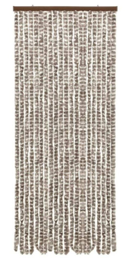 Vidaxl Insektsgardin Gråbrun Og Hvit 56x185 Cm Chenille
