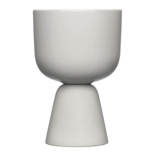 iittala Nappula blomsterpotte 19x12,5 cm lysgrå iittala Nappula blomsterpotte 19x12,5 cm lysgrå