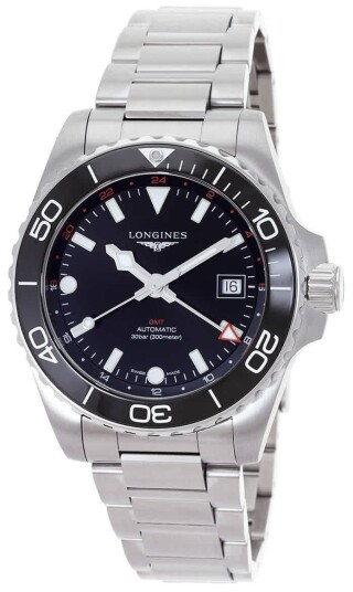 Longines Herreklokke L3.790.4.56.6 Hydroconquest Sort/Stål Ø41 mm