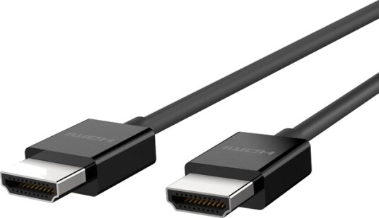 Belkin BOOST CHARGE - Ultra High Speed - HDMI-kabel - HDMI hann til HDMI hann - 2 m - svart - 8K-støtte - for P/N: AVC006BTSGY, F4U098BT, F4U110BT, INC003TTBK, INC004BTSGY