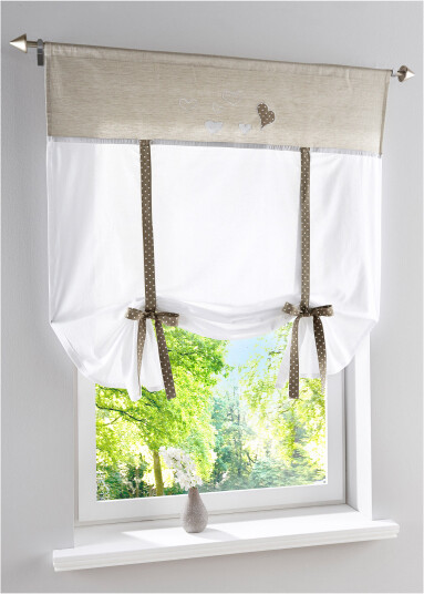 bonprix Liftgardin Ashley 1 (H/B: 140/60 cm),2 (H/B: 140/80 cm),3 (H/B: 140/100 cm),4 (H/B: 140/120 cm),5 (H/B: 140/140 cm) beige