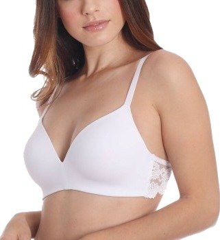 sassa BH Classic Lace Padded Soft Bra Hvit polyamid C 85 Dame