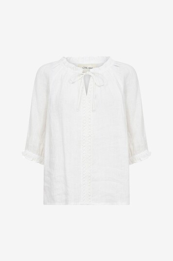 Cream - Linbluse crBellis Lace Blouse - Hvit