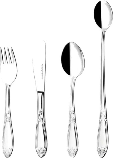 Hardanger Bestikk Nina barnebestikk 4 deler Rustfritt stål