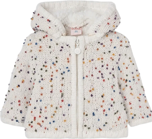 Boboli Knitwear Jacket For Baby Girl White 62