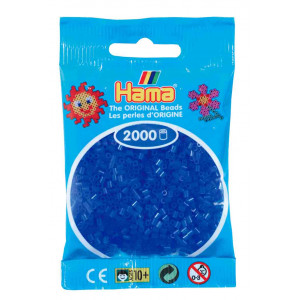 Hama Mini Perler 501-36 Neon Blå 2000 stk