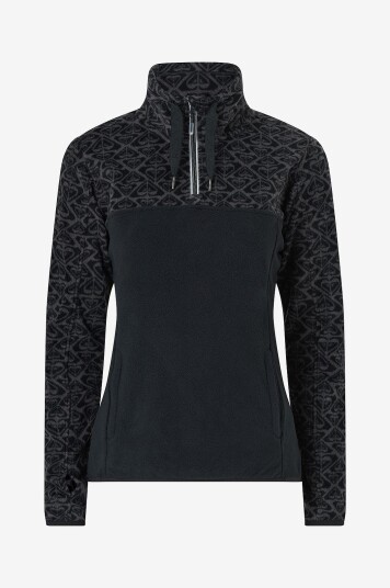 Roxy - Fleeceskjorte Sayna Half Zip - Svart