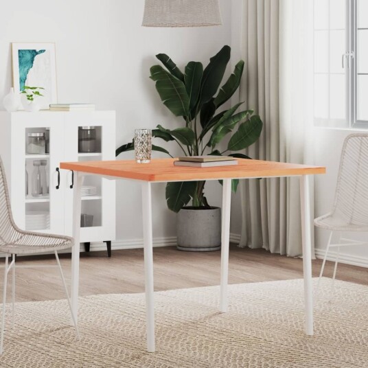 vidaXL Bordplate 80x80x2,5 cm firkantet heltre bøketre vidaXL Bordplate 80x80x2,5 cm firkantet heltre bøketre