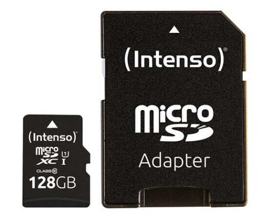 Intenso - flash memory card - 128 GB - microSDXC UHS-I