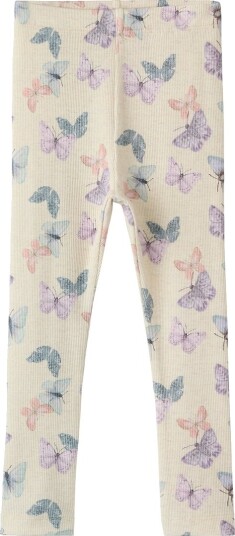 Name It Leggings Rib NmfFilua Peyote/Melange Name It 7 år (122) Leggings Beige Blå Lilla
