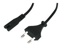 Lindy 3 m Strømkabel C7 til Europlug - Svart