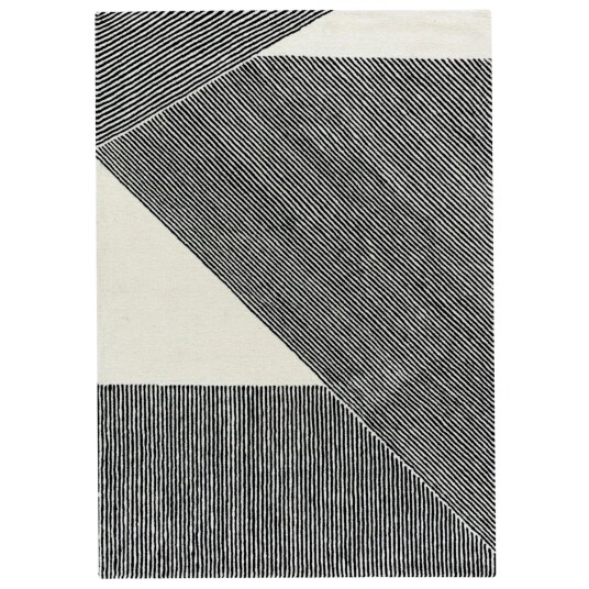 NJRD Stripes ullteppe naturhvit 200x300 cm NJRD Stripes ullteppe naturhvit 200x300 cm