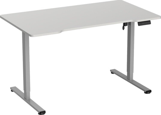 Dacota 140 x 80 cm elektrisk pult lysegrå Dacota 140 x 80 cm elektrisk pult lysegrå