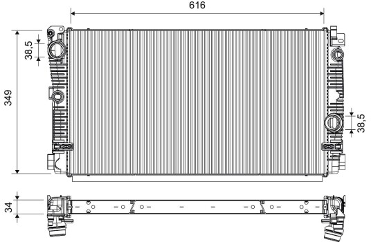VALEO 701676 Radiator, motorkjøling