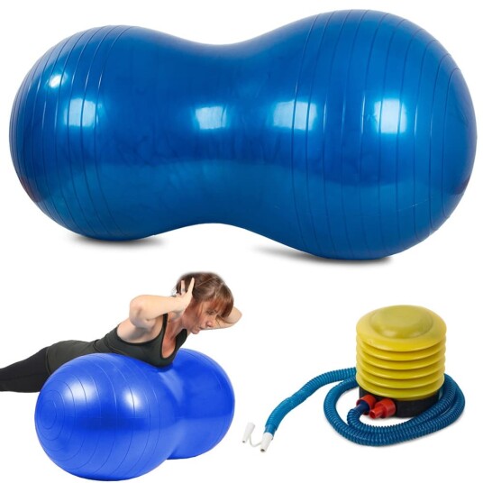 Gymnastikboll / Pilatesboll med Pump - Jordnöt Gymnastikboll / Pilatesboll med Pump - Jordnöt
