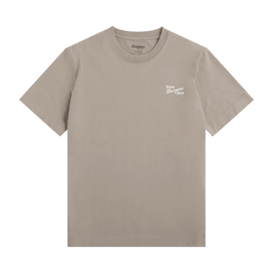 Bergans Of Norway Bergans Graphic Cotton Tee Men Rock Taupe/White Bruk Bergans M M