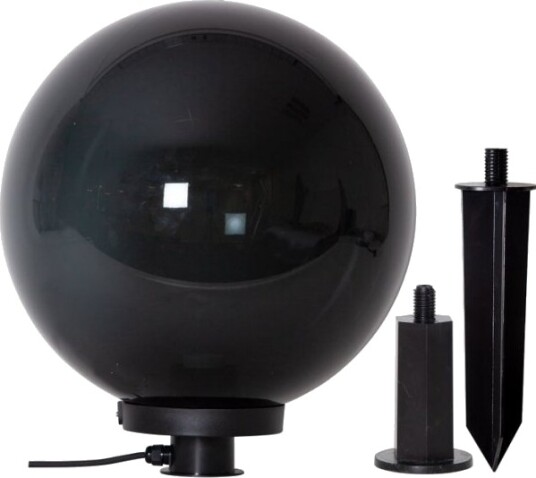 Eglo Monterollo Smoke Ute Kulelampe E14 Ø400 M/Sonde Sort Transp.