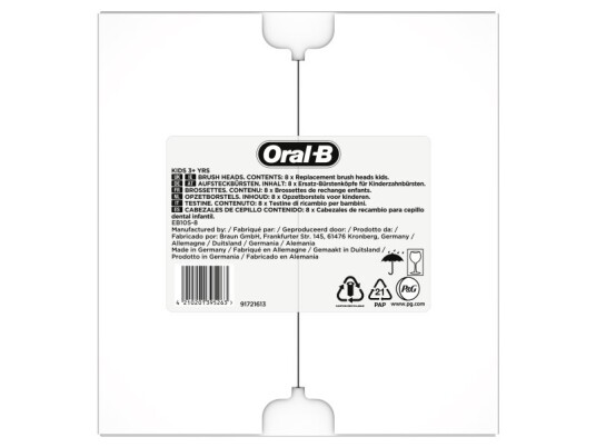 Oral-B Kids Frozen Toothbrush Replacement Head  8 Pcs 