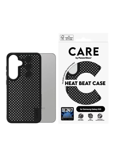PanzerGlass CARE Heat Beat Mobildeksel for Samsung Galaxy S25 - Varmeavvisende og Resirkulert Materiale