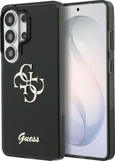 GUESS IML Big Metal 4G Script case for Samsung Galaxy S26 Ultra - black