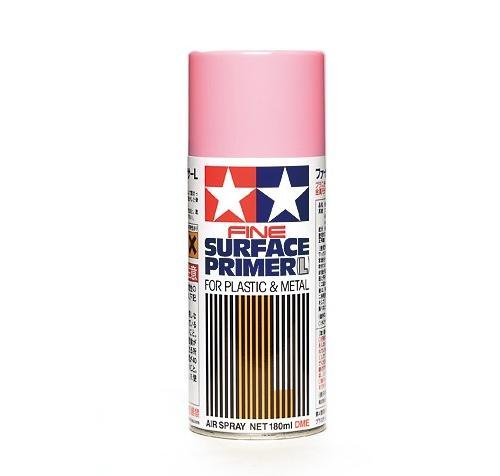 Tamiya 87146 Fine Surface Primer Large L Pink - 180ml Spray Can
