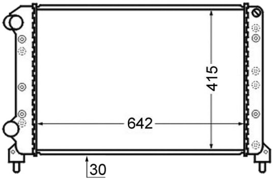 MAHLE CR 753 000S Radiator motorkjøling