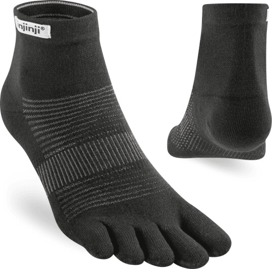 Injinji Men's Run Lightweight Mini-Crew XL, Black Injinji Men's Run Lightweight Mini-Crew XL, Black