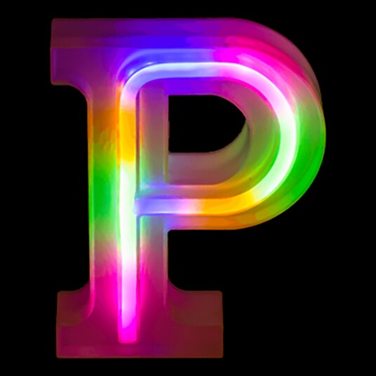 Out of the Blue LED Bokstav Neon - Bokstav P