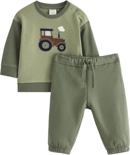 Lindex Set With Sweatshirt And Joggers Green 86