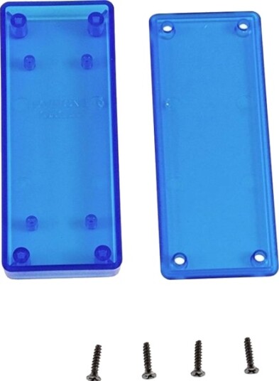 Hammond Electronics 1551UUTBU 100 × 40 × 15 mm ABS Blå Transparent Kabinett