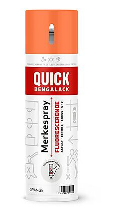 Quick bengalack merkespray oransje 500 ml