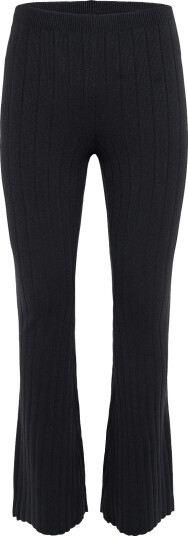 Organic Basics | Soft Knit Rib Flare Pants | L