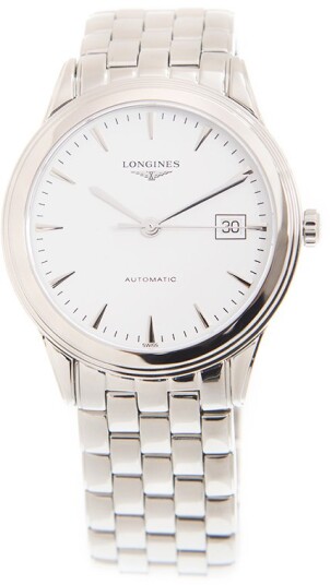 Longines Herreklokke L4.974.4.12.6 Flagship Hvit/Stål Ø38.5 mm