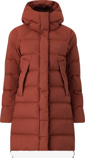 Helly Hansen Aloura Damen Parka Rød - Pufferjakke med God Isolasjon