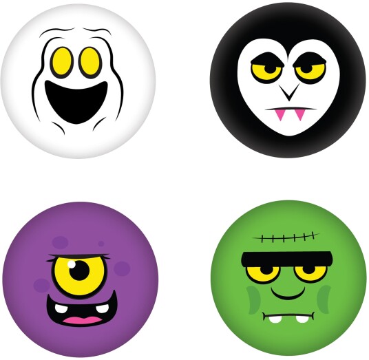 NeeDoh Squishkins Fidgetleke 4 Deler Spooky Haunted House 3 År+