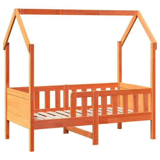 Barnesengeramme med skuffer 80x160 cm heltre furu