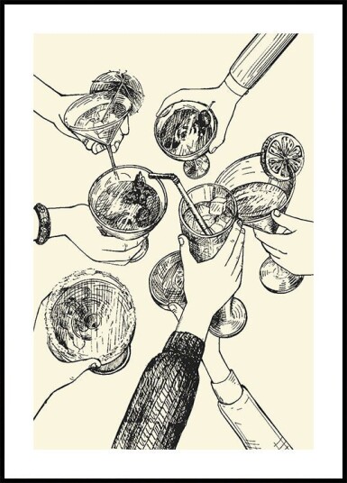 Cheers Print Plakat Plakat / 21x30cm