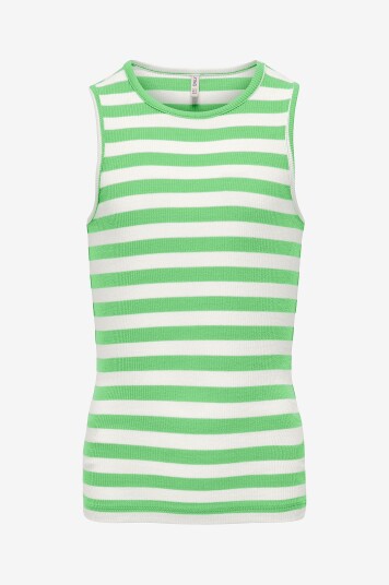 Kids Only Singlet kogKenya Rib Stripe Tank Top Grønn