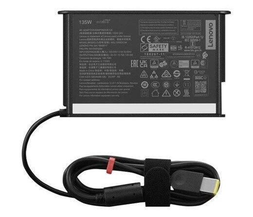 Lenovo - Strømadapter - Ac 100-240 V - 135 Wh - Europa, Indonesia - Svart - For Thinkpad T16 Gen 4 21Qn