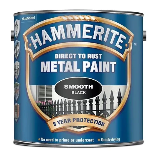 Hammerite Glatt Sort 2,5l
