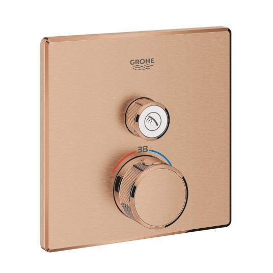 Grohe Grohtherm SmartControl termostat Med 1 uttak, Brushed Warm Sunset