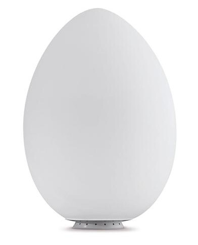 Fontanaarte Uovo Bordlampe Stor Hvit