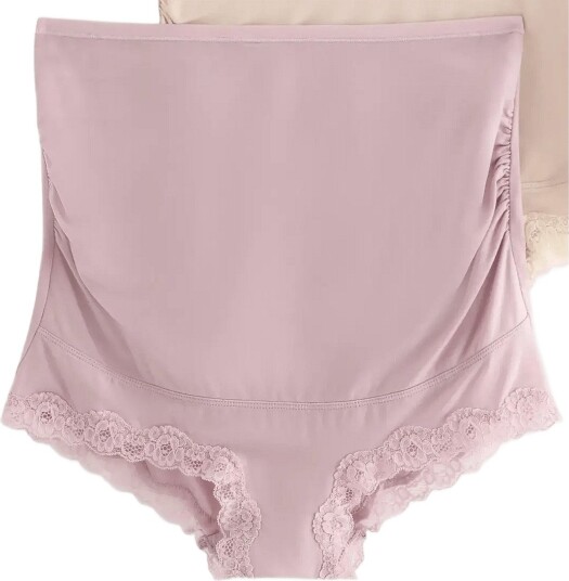 Lindex 2 Pack Maternity Briefs   LIGHT DUSTY LILAC   XL