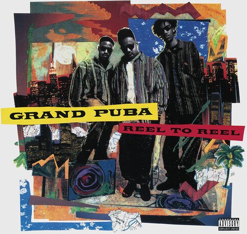 Grand Puba Reel To Reel Orange Yellow Blue White Vinyl